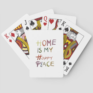 De Gelukkige Introvert “Thuis Is Mijn Gelukkige Pl Pokerkaarten