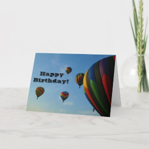 De gelukkige Kaart van de Ballons van de