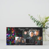 De gelukkige Kaart van de Foto van Kerstmis - (Staand voorkant)