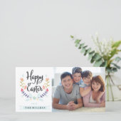 De gelukkige Kaart van de Foto van Pasen (Staand voorkant)