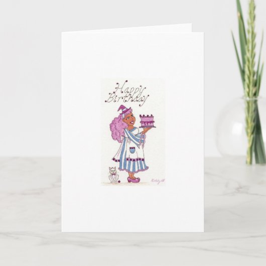 De gelukkige Kaart van de Heks van de Verjaardag (Voorkant)