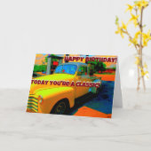 De gelukkige Kaart van de Verjaardag van de (Gele Bloem)