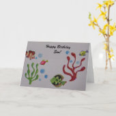 De gelukkige kaart van de Verjaardag voor de Zoon! (Gele Bloem)