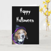 De gelukkige Kaart van Halloween (Gele Bloem)