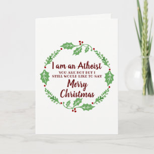 De gelukkige Kerstkaart van de Atheïst Feestdagen Kaart