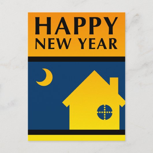 de gelukkige nieuwe aankondiging van het jaar (Voorkant)