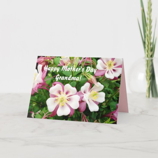 De gelukkige Oma van het Moederdag! Kaart (Voorkant)