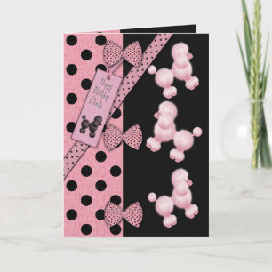 De gelukkige Poedel van de Verjaardag Kaart