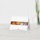 De gelukkige Pompoen Notecard van de Thanksgiving Feestdagen Kaart (Achterkant)