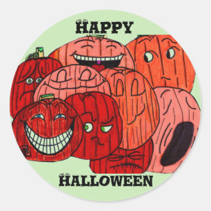 DE GELUKKIGE STICKER VAN HET FLARD VAN DE POMPOEN