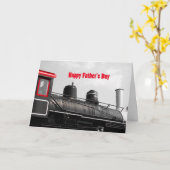 De gelukkige Trein van Vaderdag Kaart (Gele Bloem)
