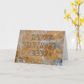 De Gelukkige Verjaardag Dave van het stenen Kaart (Gele Bloem)