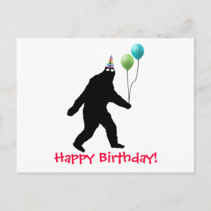 De Gelukkige Verjaardag van Bigfoot! Briefkaart