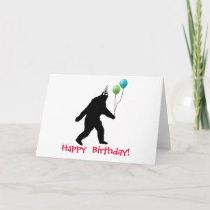 De Gelukkige Verjaardag van Bigfoot! Kaart