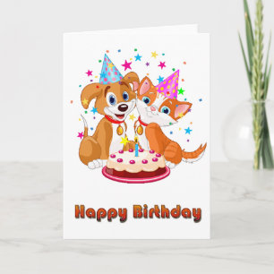 De Gelukkige Verjaardag van de Viering van de hond Kaart