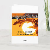 De gelukkige Zonsondergang van Selati van het Kaart (Achterkant)