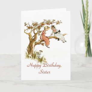 De gelukkige Zuster van de Verjaardag Kaart