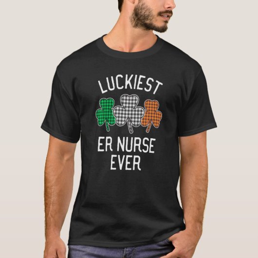 De gelukkigste Noodruimte Zuster Oost St Patrick S T-shirt (Voorkant)