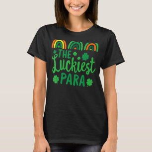De gelukkigste PARA leraar St Patrick's Day Lucky T-shirt