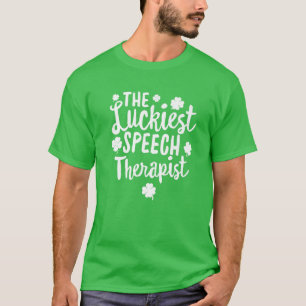 De gelukkigste Speech Therapist St. Patrick's Day T-shirt