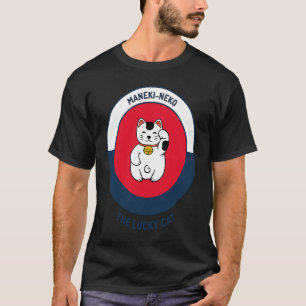 De gelukskat Schattige Maneki Neko T-shirt
