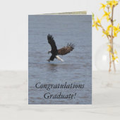 De gelukwensen afstuderen ~ Kaal Eagle Kaart (Gele Bloem)