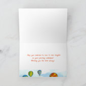 De Gelukwensen van de Afstuderen van de Ballons Kaart (Binnen)