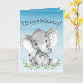 De Gelukwensen van de Jongen van de Olifant van de Kaart (Gele Bloem)