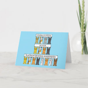 De Gelukwensen van het Jubileum van het Huwelijk Kaart