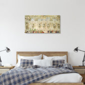 De gemaskerde bal bij de Galerie des Glaces Canvas Afdruk (Insitu (Slaapkamer))