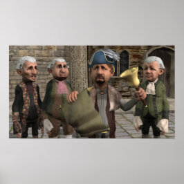 De gemeente Crier - Klein Poster