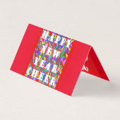 De gemengde kleur van het pretseizoen Kerstmis is  Kaart (Achterkant)