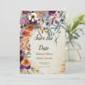 De gemengde waterverf in het najaar bewaart de dat kaart (Staand voorkant)