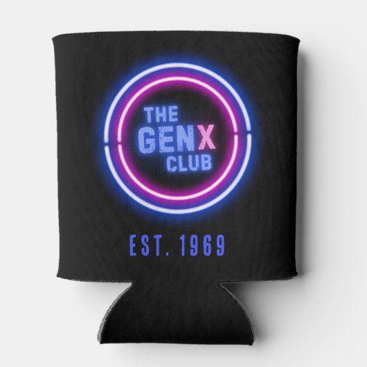 De Gen X Club met Custom Year Blikjeskoeler (Achterkant)