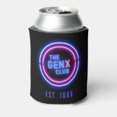 De Gen X Club met Custom Year Blikjeskoeler (Blikje Achterkant)