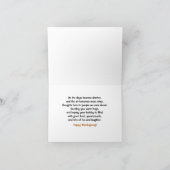 De généreux voeux pour la carte de voeux de Thanks (Intérieur)