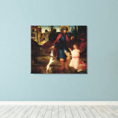 De genezing van Sint Roch Canvas Afdruk (Insitu (Houten vloer))