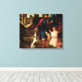 De genezing van Sint Roch Canvas Afdruk (Insitu (Houten vloer))