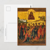 De Genezing van St. Veronica Orthodoxe Icoon Briefkaart (Voorkant / Achterkant)