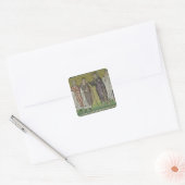 De genezing van twee blinden uit Jericho Vierkante Sticker (Envelop)