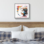 De genialiteit van ADHD Canvas Afdruk (Insitu (Slaapkamer))