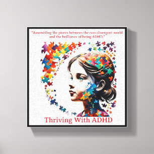 De genialiteit van ADHD Canvas Afdruk