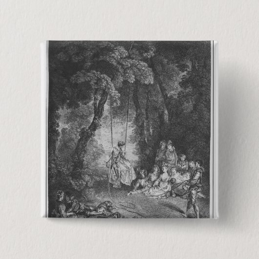 De genoegens van de zomer vierkante button 5,1 cm (Voorkant)