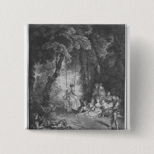 De genoegens van de zomer vierkante button 5,1 cm