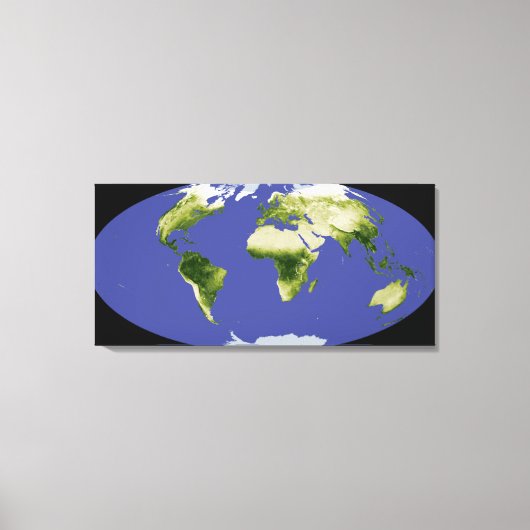 De genormaliseerde verschilvegetatie-index canvas afdruk (Voorkant)