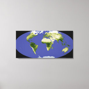 De genormaliseerde verschilvegetatie-index canvas afdruk