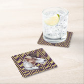 De Gentleman Airedale Vierkante Kartonnen Onderzetter (Insitu)