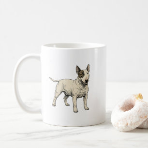 De gentleman gladiator – Bull Terrier Spirit Kunst Koffiemok