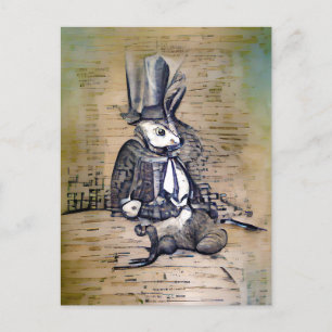 De Gentleman Rabbit Briefkaart