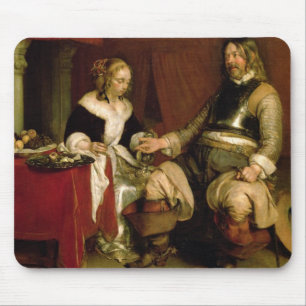 De Gentleman Soldaat (olie op doek) Muismat